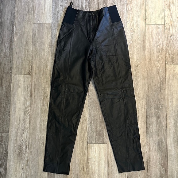 BAGATELLE | Vintage Black Authentic Leather Pants - Picture 6 of 16